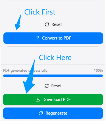 Download the final converted HEIC to PDF file